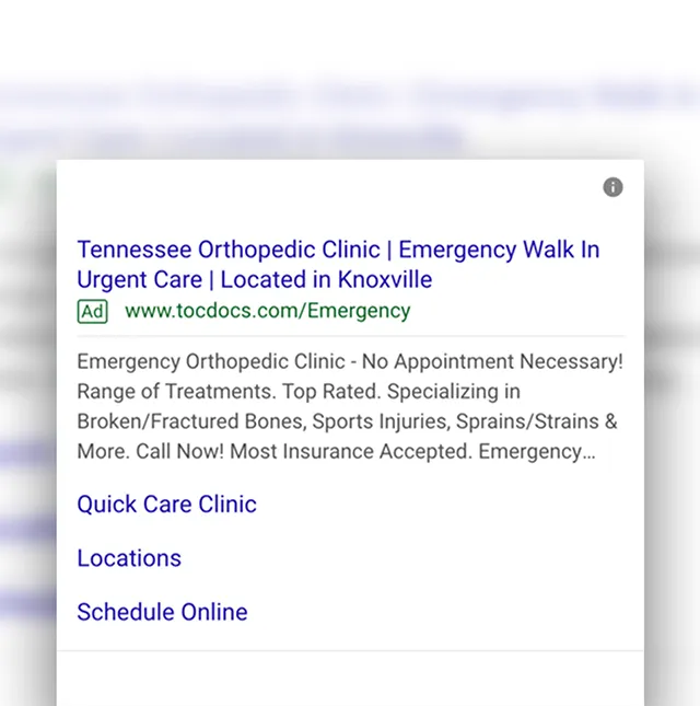 orthopedic advertising